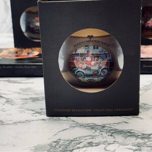 Harley-Davidson Black and Orange Holiday Ornament